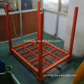4square tube posts Tire Stacking Rack with mesh board